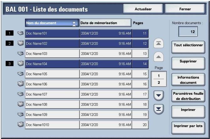 XEROX 4590 - Vérification et sélection de documents dans une boîte aux lettres Numérisation et autres travaux - 3