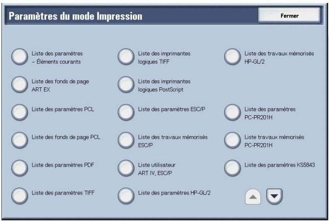 XEROX 4590 - Paramètres du mode Impression - 2