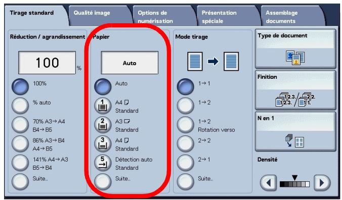 XEROX 4590 - Papier (seLECTION du papier à utiliser pour la copie) - 2