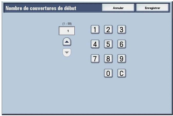 XEROX 4590 - Couvertures - Nombre de couvertures de début / de fin - 2