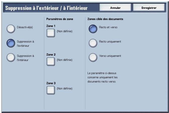 XEROX 4590 - Suppression à l'extérieur / à l'intérieur (Extraction / Suppression de zones sélectionnées du document) - 2