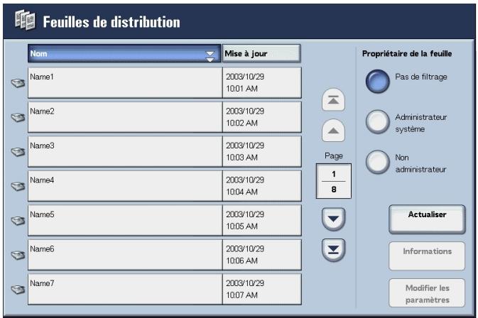XEROX 4590 - Filtrage des feuilles de distribution - 2
