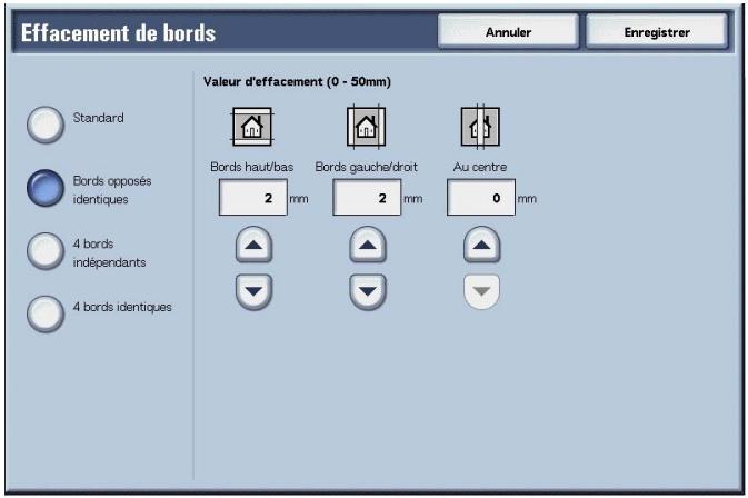 XEROX 4590 - Lorsque l'option Bords opposés identiques est sélectionnée : - 1