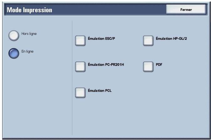 XEROX 4590 - Mode d'impression - 3