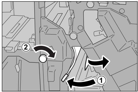 XEROX 4590 - Incidents papier au niveau du transport 4b et de la molette 3a - 3