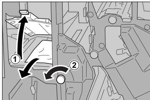 XEROX 4590 - Incidents papier au niveau du transport 2a et de la molette 3a - 3