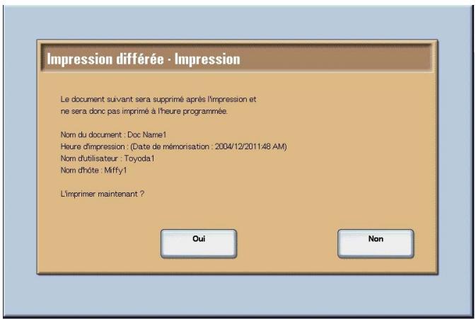 XEROX 4590 - Si I'on sélectionne Imprimer - 2