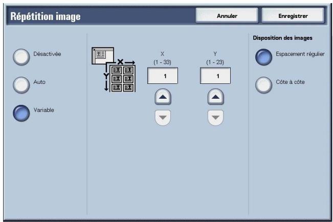 XEROX 4590 - Sélectionner Auto ou Variable. - 1
