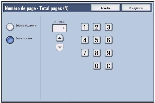 XEROX 4590 - Écran Numéro de page - Total pages (N) - 2