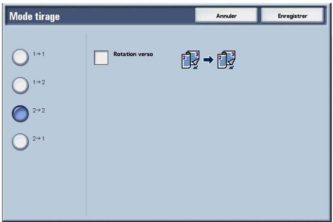 XEROX 4590 - Écran Mode tirage - 1