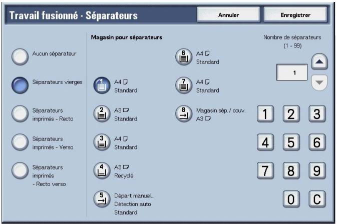 XEROX 4590 - Écran Travail fusionné - Séparateurs - 1