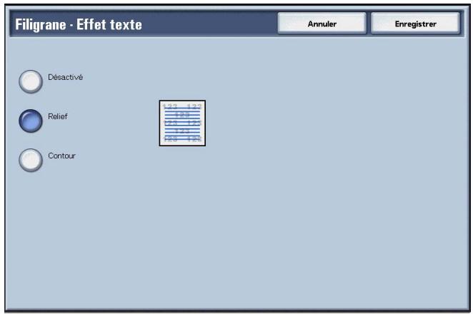 XEROX 4590 - Écran Filigranes - Effet de texte - 3