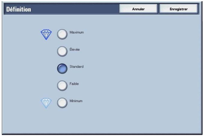 XEROX 4590 - Définition (Réglage de la définition du document) - 2