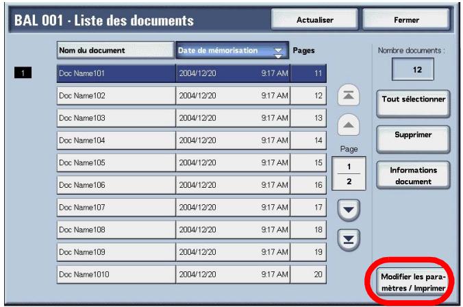 XEROX 4590 - Impression de documents stockés dans une boîte aux lettres Copie et impression - 3