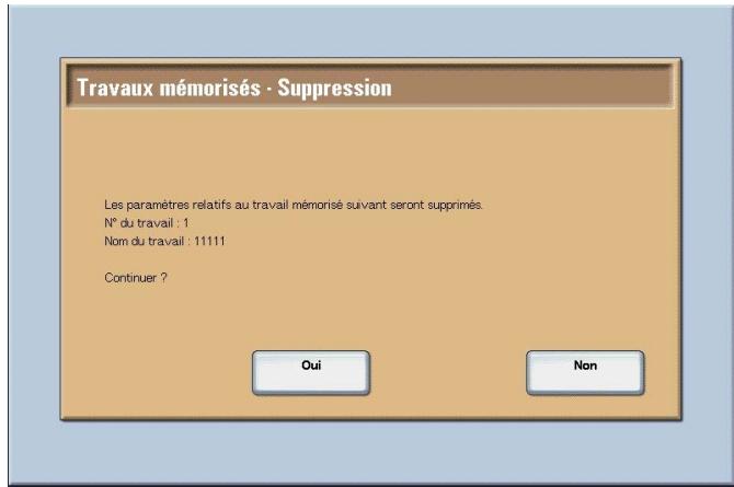 XEROX 4590 - Suppression d'un travail ménorisé - 4