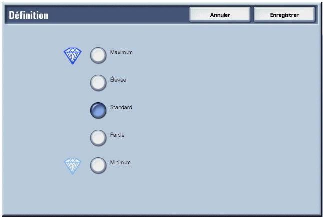 XEROX 4590 - Définition (réglage de la définition du document) - 2
