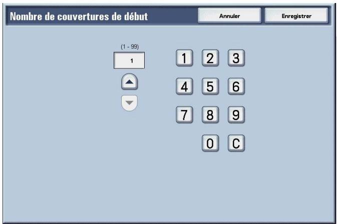 XEROX 4590 - Nombre de couvertures de début - 2