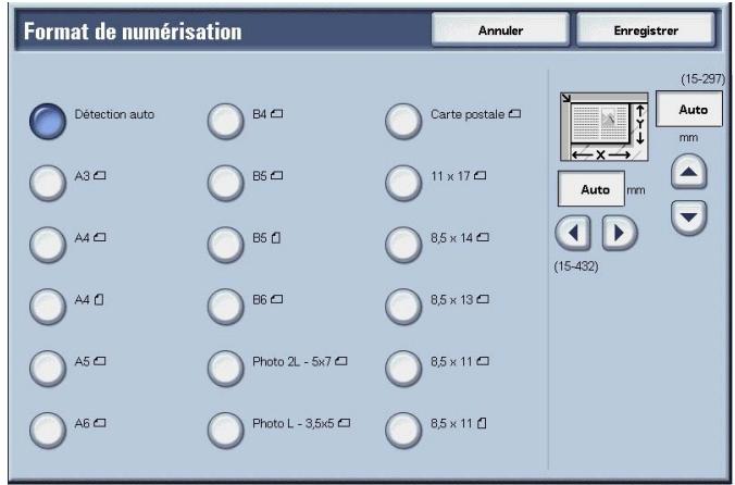 XEROX 4590 - Format de numérisation (Specification d'un format de numérisation) - 2