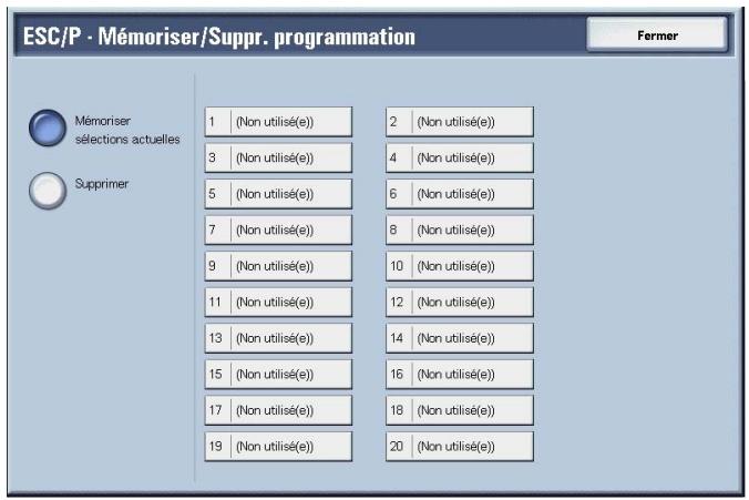 XEROX 4590 - Mémoriser / Supprimer la programmation - 2