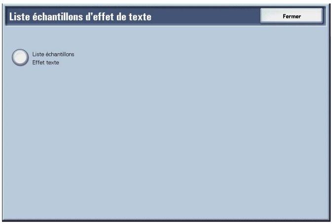 XEROX 4590 - Liste échantillons d'effet de texte - 3