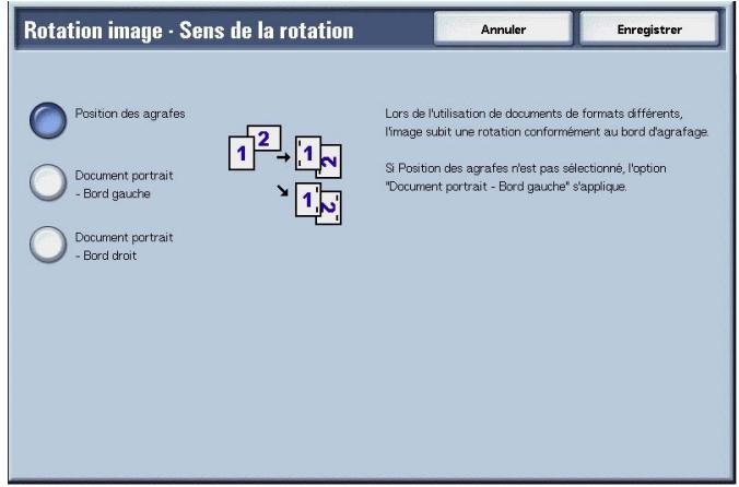 XEROX 4590 - Écran Rotation image - Sens de la rotation - 2