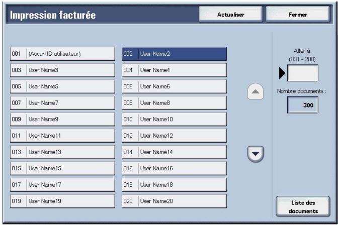 XEROX 4590 - Impression facturée - 2