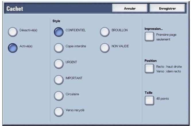 XEROX 4590 - Écran Cachet - 2