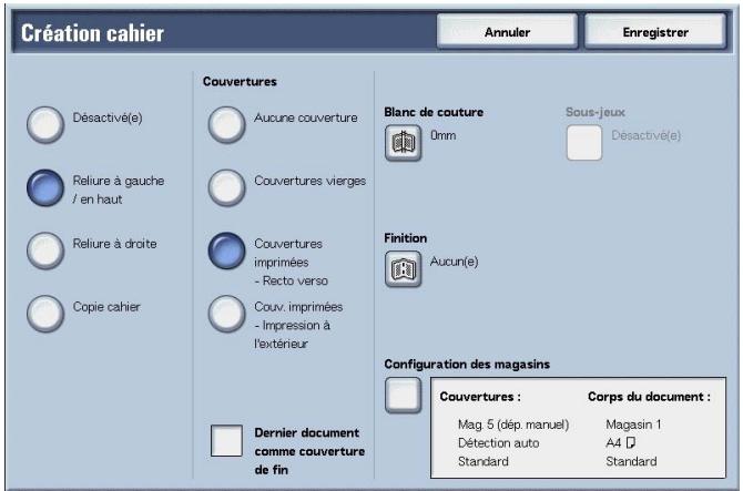 XEROX 4590 - Creation cahier (programmation d'un cahier) - 3