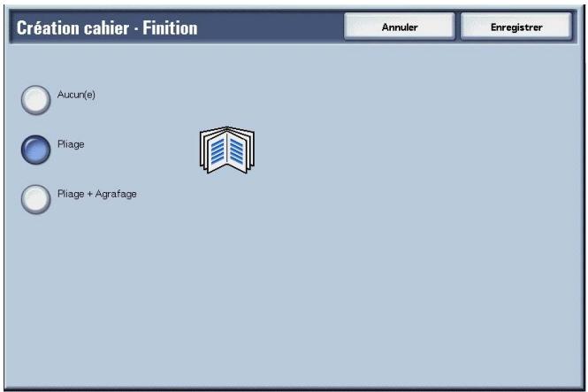 XEROX 4590 - Écran Création cahier - Finition - 2