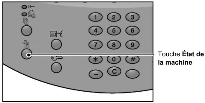 XEROX 4590 - Présentation de la fonction État de la machine - 2