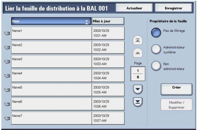 XEROX 4590 - Écran Lier feuille de distribution à la BAL - 3