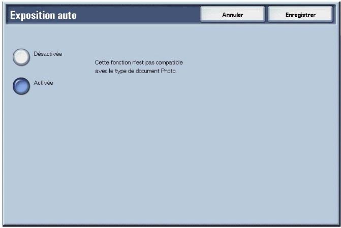 XEROX 4590 - Exposition auto (suppression du fond coloré des documents) - 3