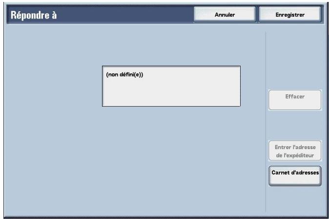 XEROX 4590 - Répondre à (Définition de l'adresse des destinataires) - 2