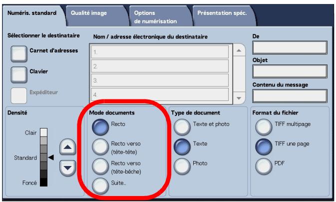 XEROX 4590 - Mode documents (Numérisation des deux faces du document) - 1
