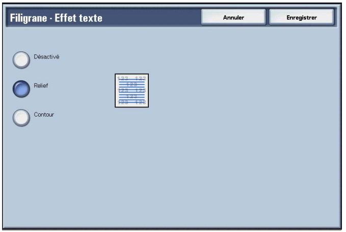 XEROX 4590 - Écran Filigranes - Effet de texte - 2