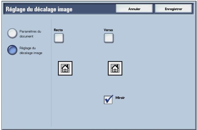 XEROX 4590 - Décalage image (décalage de la position de copie de l'image) - 3