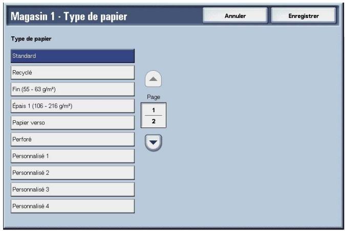 XEROX 4590 - Sélectionner Attributes de magasin. - 4