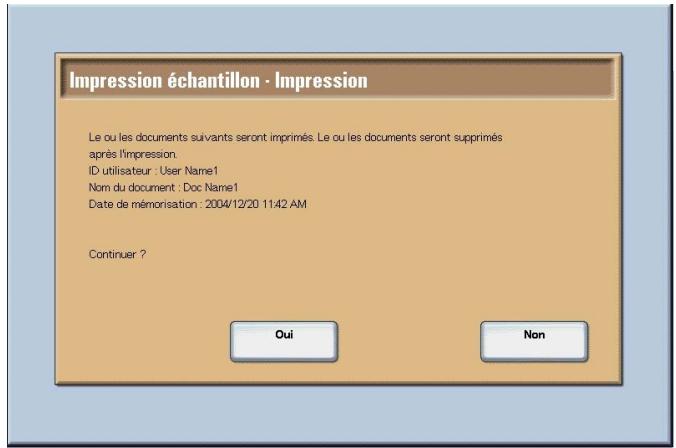 XEROX 4590 - Si I'on sélectionne Imprimer - 2