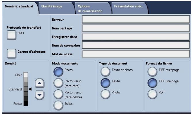 XEROX 4590 - Spécification d'une adresse de transfert - 2