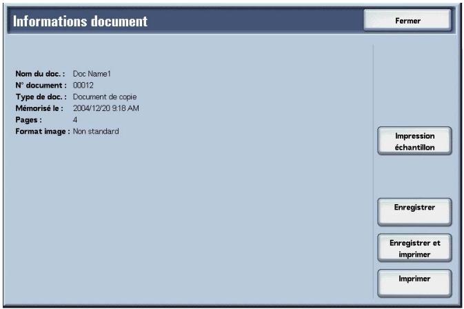 XEROX 4590 - Informations document - 2