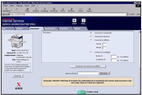 XEROX COPYCENTRE 245 - Impression via les Services Internet - 3