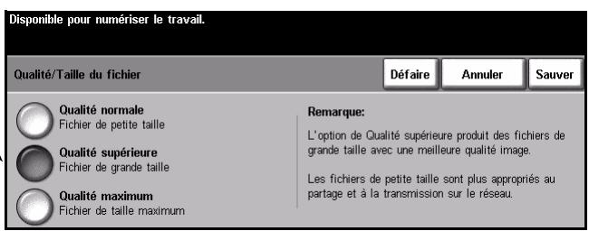 XEROX COPYCENTRE 245 - Qualité / Taille du fichier - 2