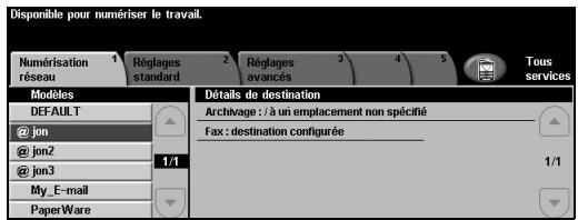 XEROX COPYCENTRE 245 - Sélectionner [Numérisation réseau]. - 2