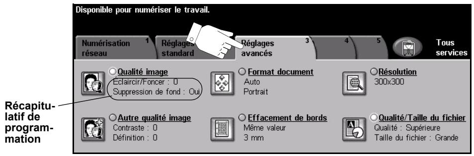 XEROX COPYCENTRE 245 - Réglages avances - 1