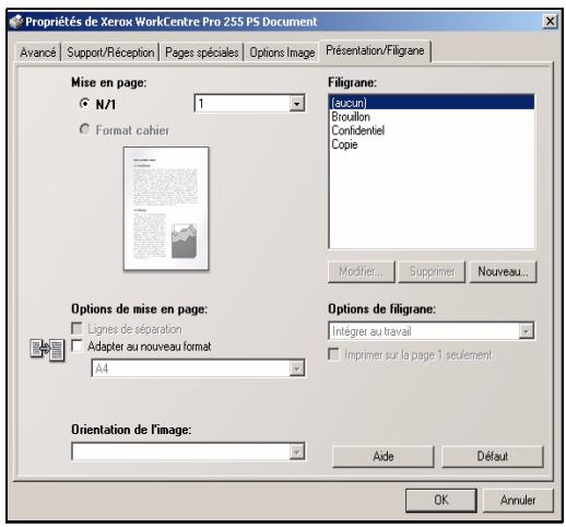 XEROX COPYCENTRE 245 - Présentation/Filigranes - 1