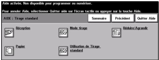 XEROX COPYCENTRE 245 - Accès à l'aide en ligne - 1