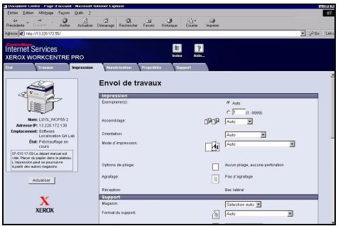 XEROX COPYCENTRE 245 - Impression via les Services Internet - 2