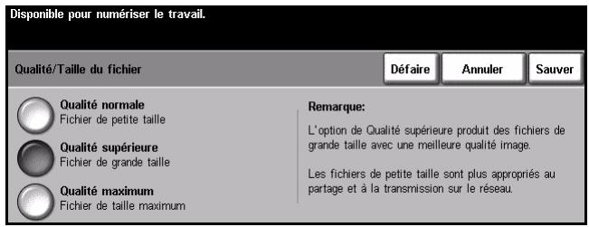 XEROX COPYCENTRE 245 - Qualité / Taille du fichier - 2