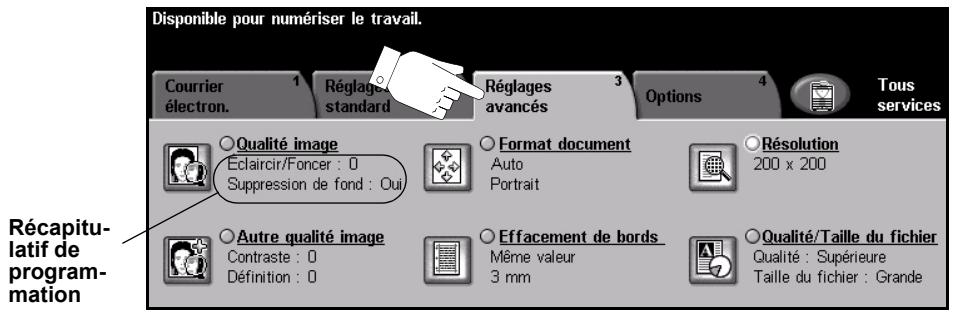XEROX COPYCENTRE 245 - Réglages avances - 1