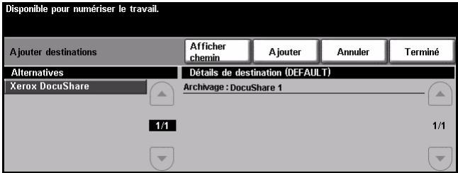 XEROX COPYCENTRE 245 - Ajouter destinations - 2